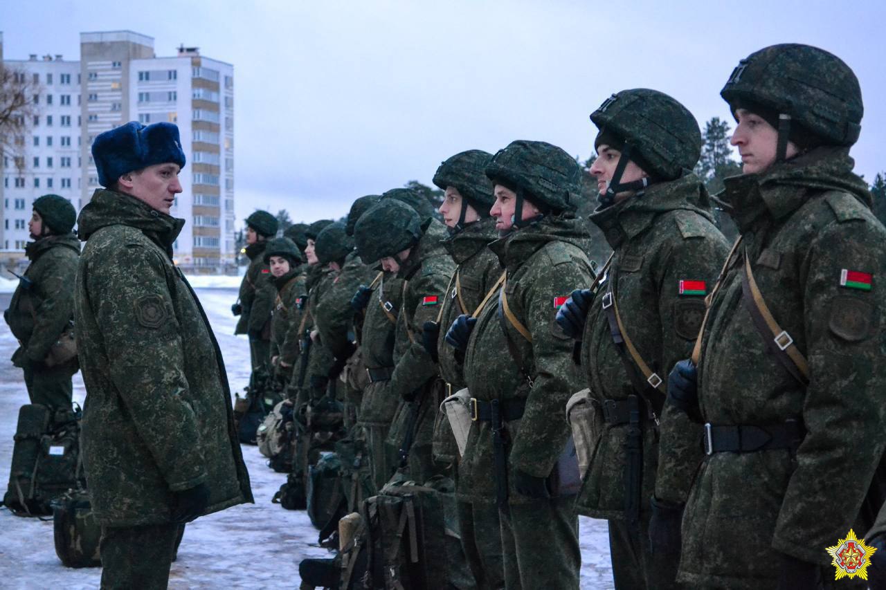 Військові Білорусі тренуються переходити на воєнний стан, грудень 2022 Фото: Міноборони Білорусі