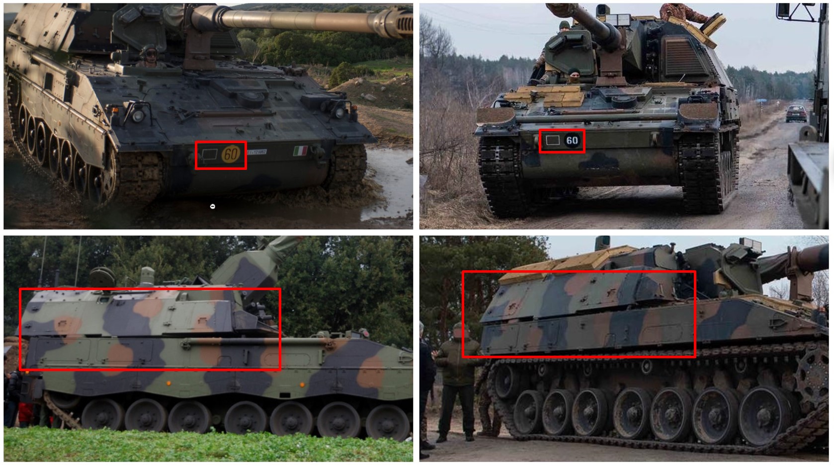 Порівняння італійської Panzerhaubitze 2000 та української