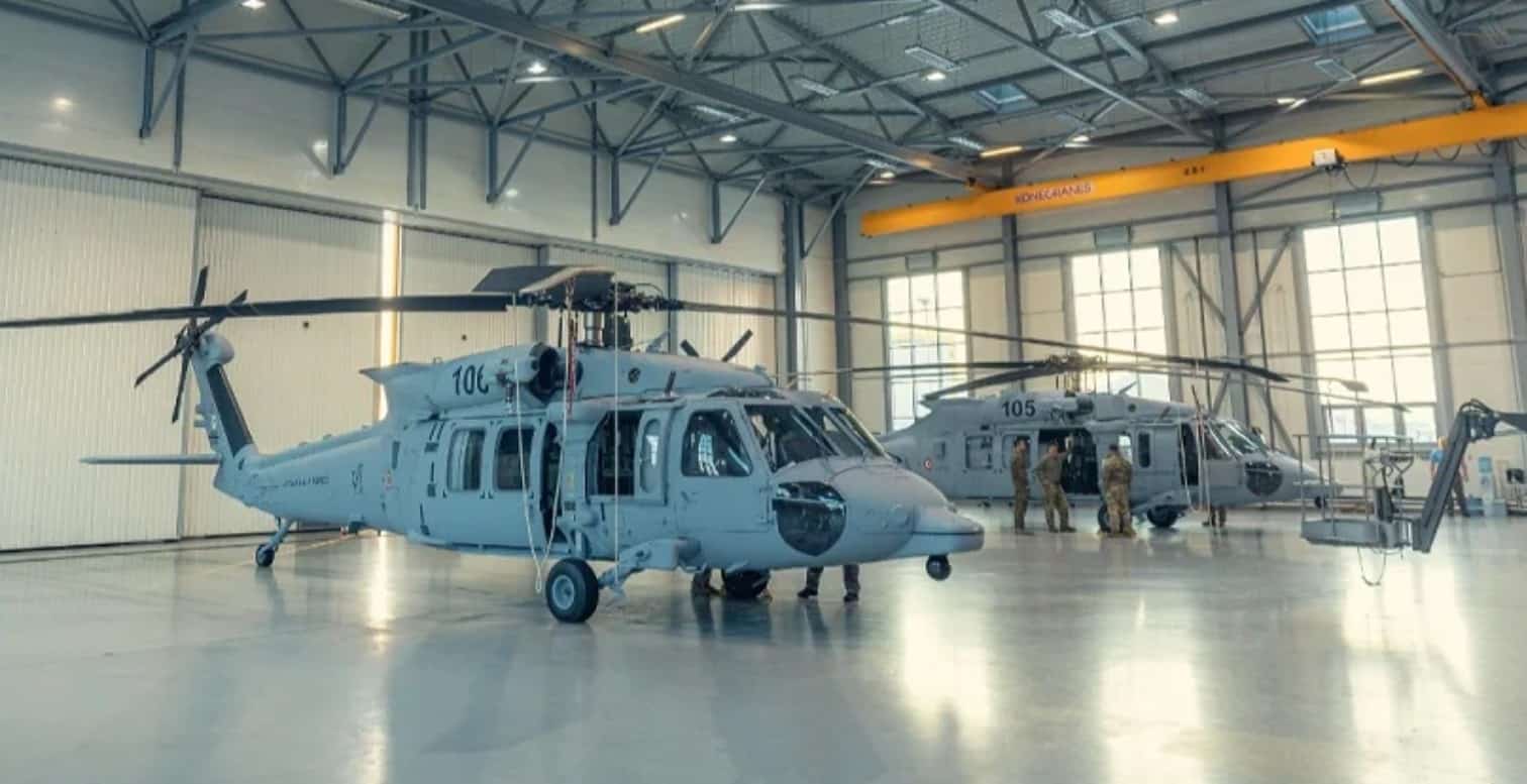 Гелікоптери Black Hawk для Повітряних сил Латвії. Грудень 2022. Латвія. Фото: Міноборони Латвії