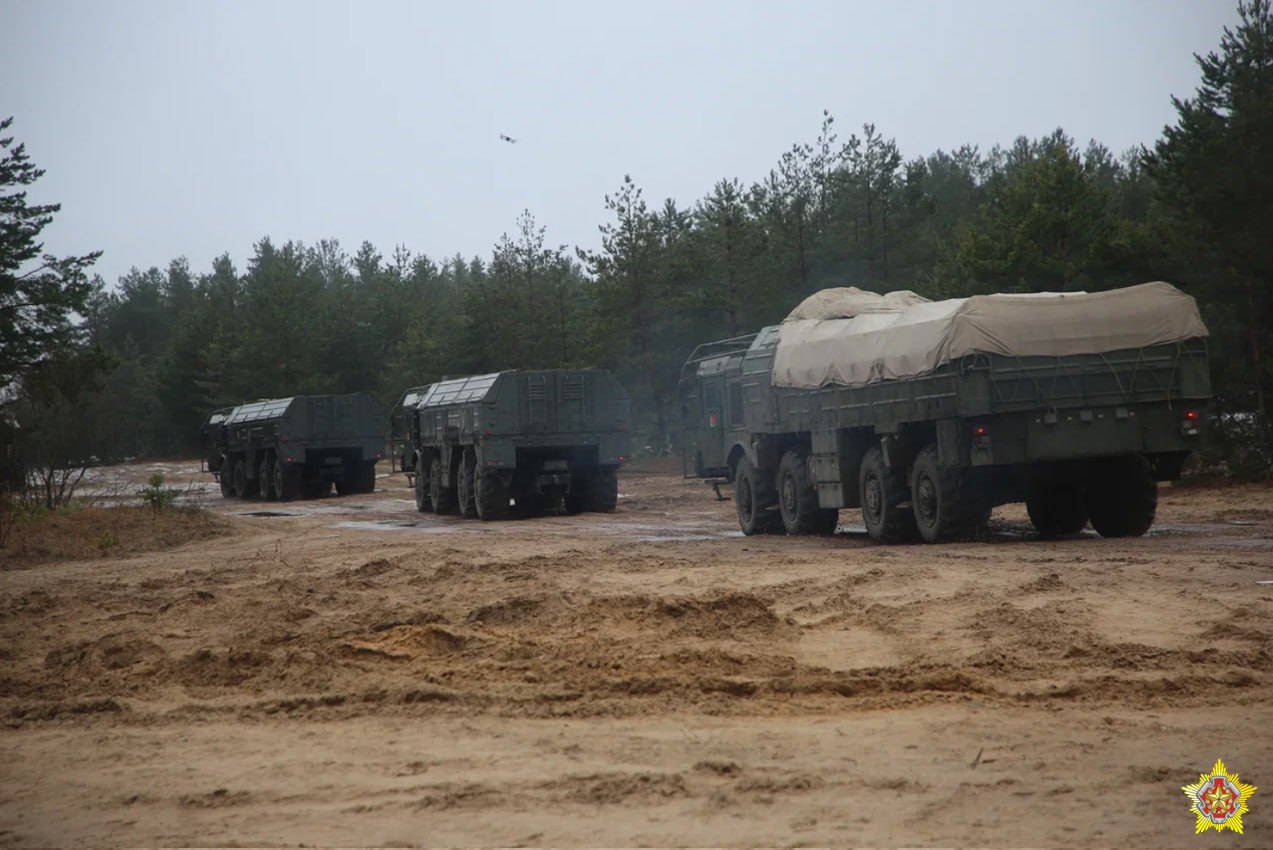 Машини комплексу "Искандер" армії Білорусі. Фото: МО Білорусі, лютий 2023
