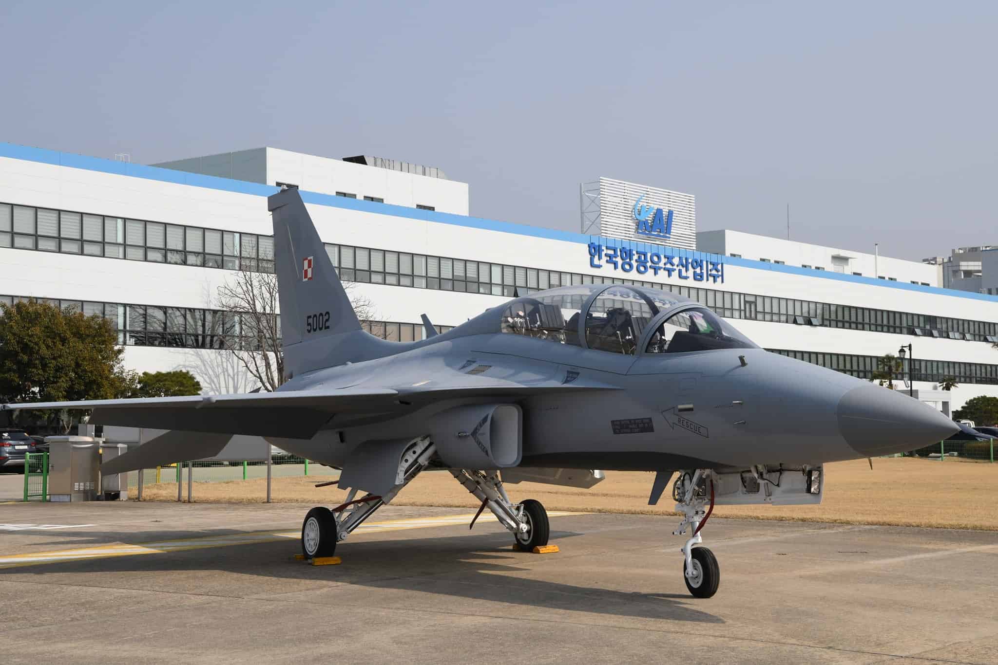 Перший літак FA-50 для Повітряних сил Польщі. Березень 2023. Республіка Корея. Фото: Польські військові