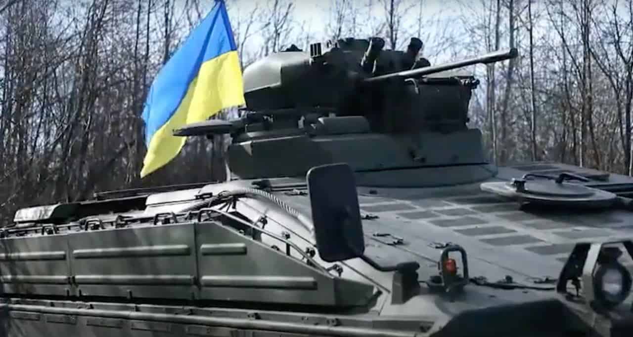 БМП Marder в Україні, березень 2023 Кадр з відео