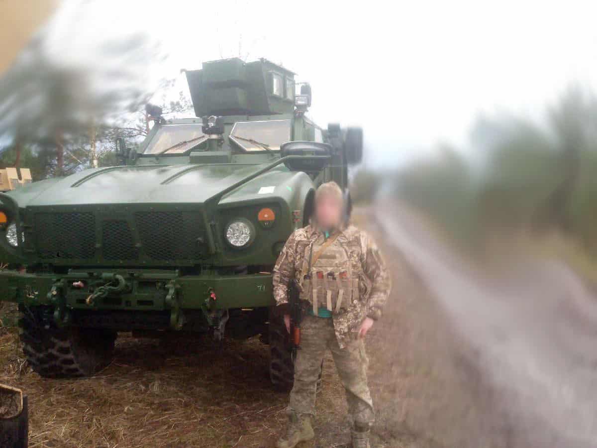 Бронемашини Oshkosh M-ATV українських військових. Квітень 2023. Україна. Фото: @Osinttechnical