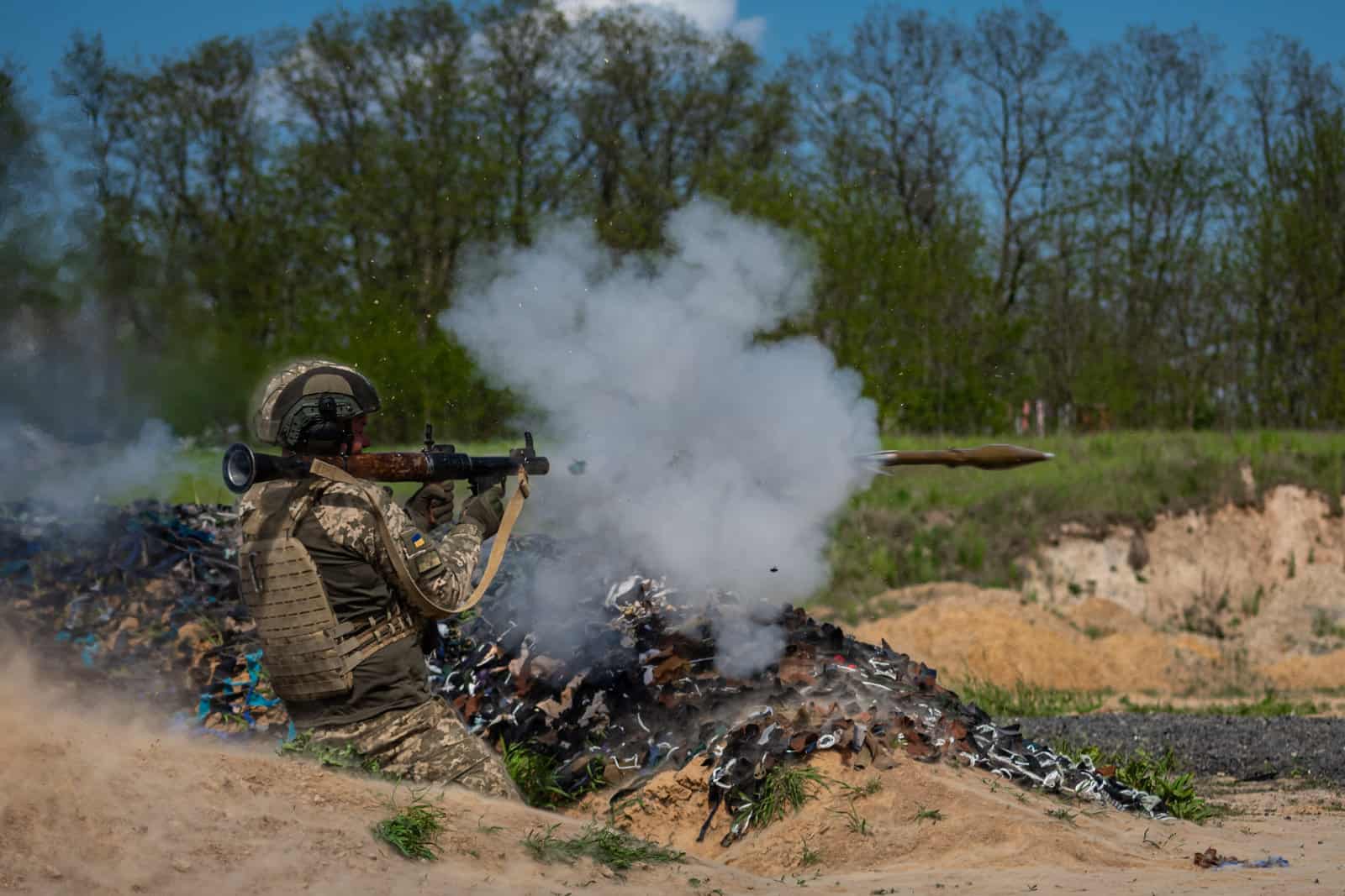 Тренування підрозділів Сил територіальної ЗСУ на Чернігівщині, травень 2023 Фото: Командування об'єднаних сил