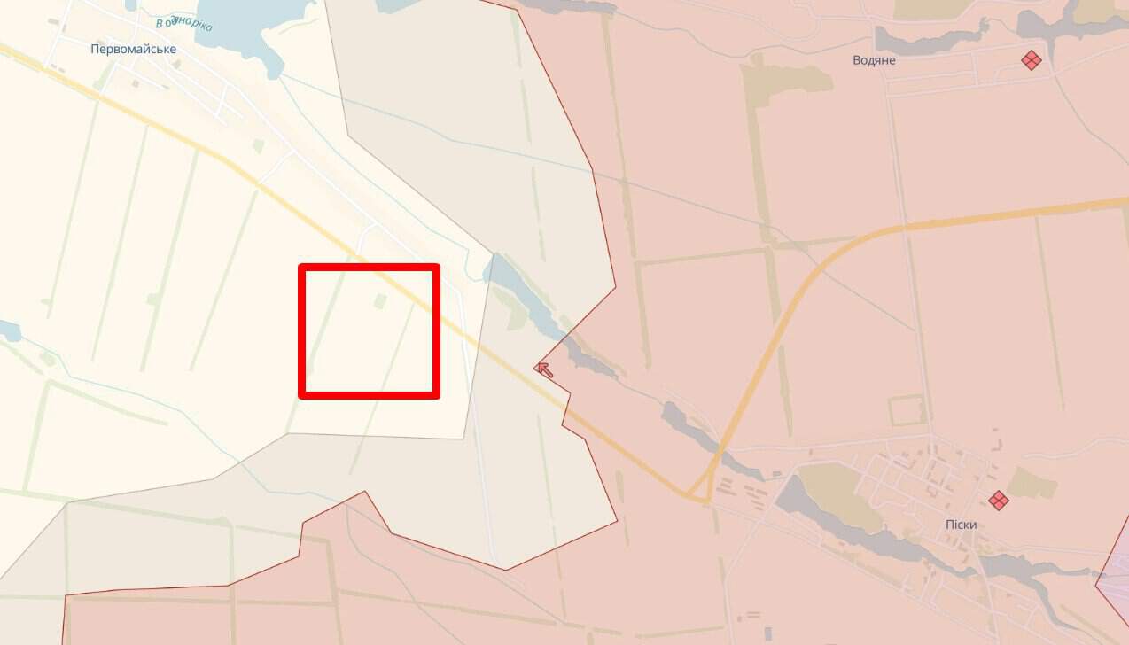Місце знищення російської бронетехніки 19-20.05.2023