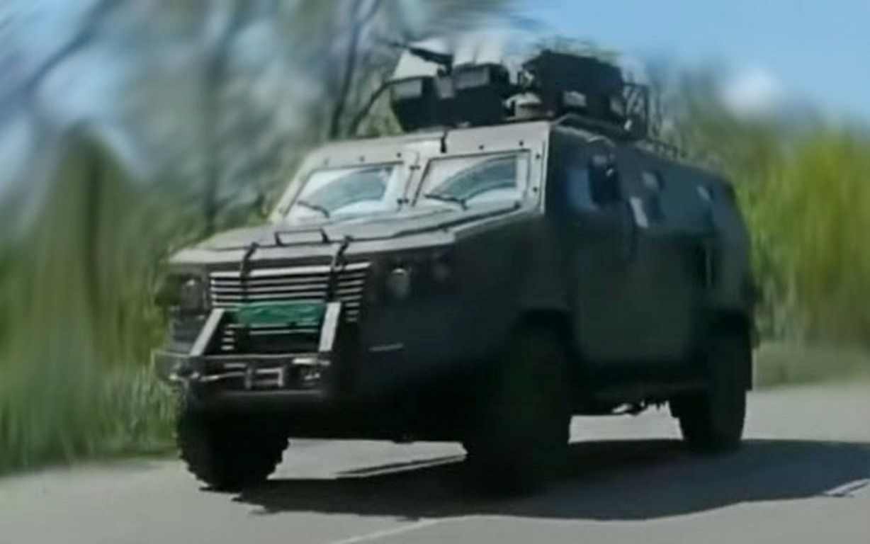 Ukrainian Air Assault Brigades armed with Kozak-7 armored vehicles