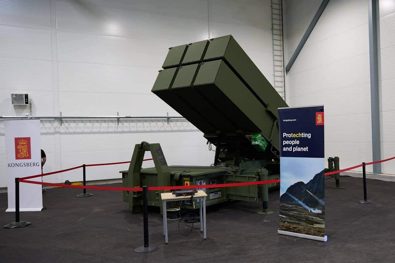 Система протиповітряної оборони NASAMS на підприємстві Kongsberg. Травень 2023. Норвегія. Фото: Верховна Рада України