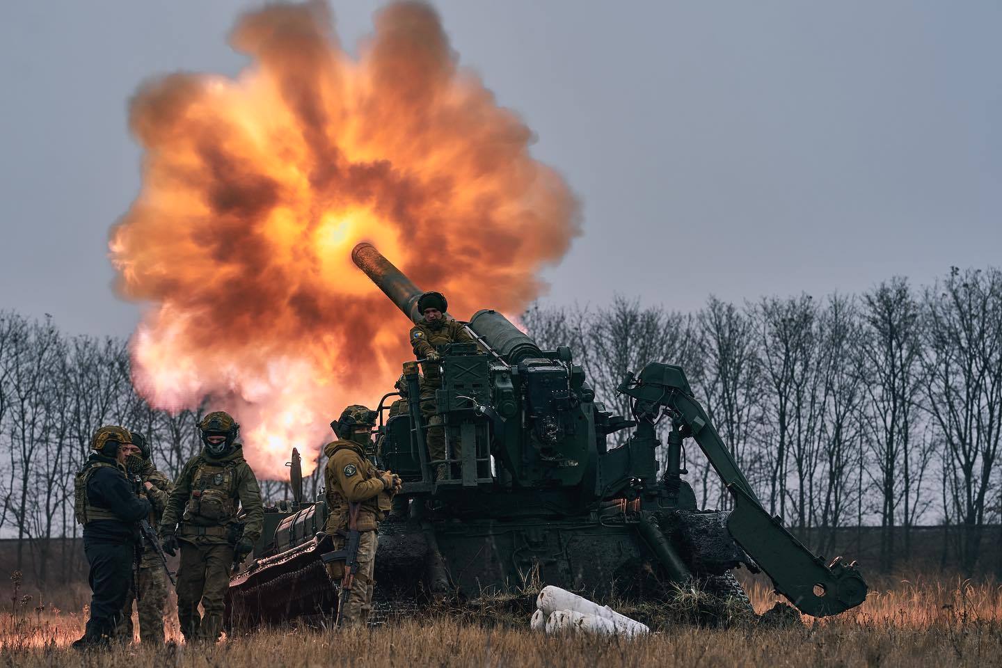 Самохідна артилерійська установка 2С7 «Пион» 43-ї окремої артилерійської бригади. Літо 2022. Україна. Фото зі сторінки бригади