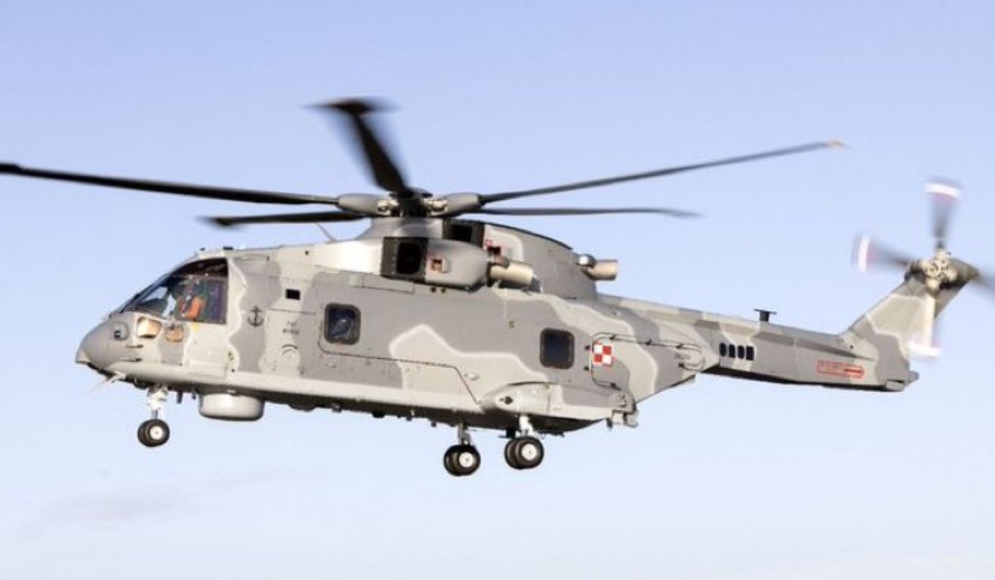Гелікоптер AW101 Військово-морських сил Польщі. Серпень 2023. Фото: Маріуш Блащак