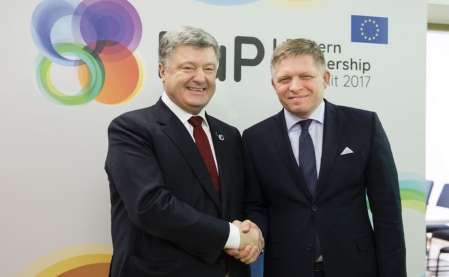 Петро Порошенко та Роберт Фіцо. 2017 рік. Фото: president.gov.ua