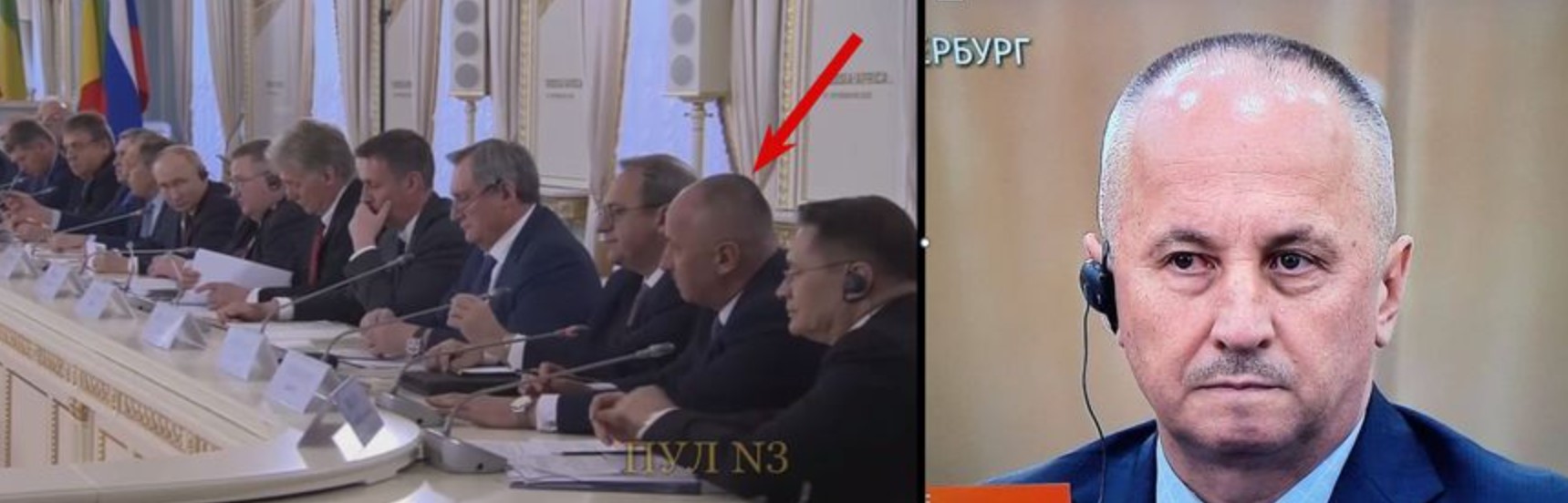 Генерал Авер'янов у складі офіційної російської делегації. Фото: theins.ru