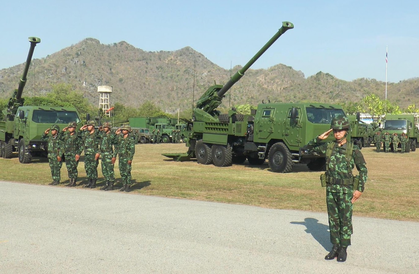 Колісна артилерійська установка M758 армії Таїланду. Фото: Ministry of Defence of Thailand