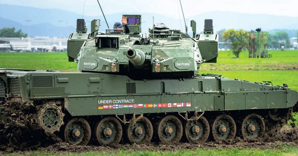 Основний бойовий танк Leopard 2A8 виробництва німецької компанії Krauss-Maffei Wegmann. Фото з відкритих джерел.