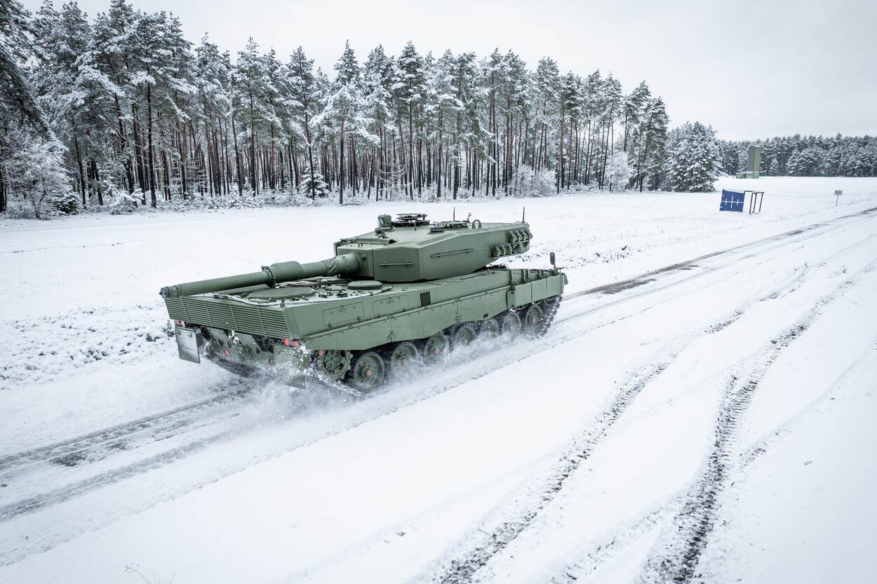 Танк Leopard 2A4 українських військових, який придбали для України Нідерланди та Данія. Січень 2024. Фото: Міноборони Нідерландів