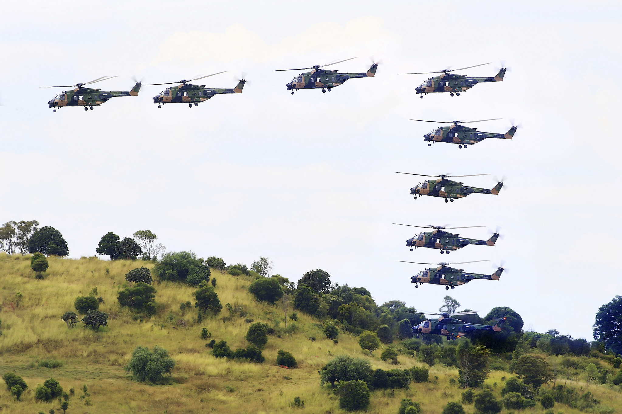 Гелікоптери MRH90 Taipan австралійських військових. Фото: Jenno