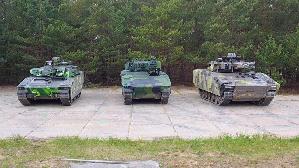 Бойові машини піхоти CV90, ASCOD та KF41 Lynx на спільних випробуваннях Чехії, червень 2022 року.