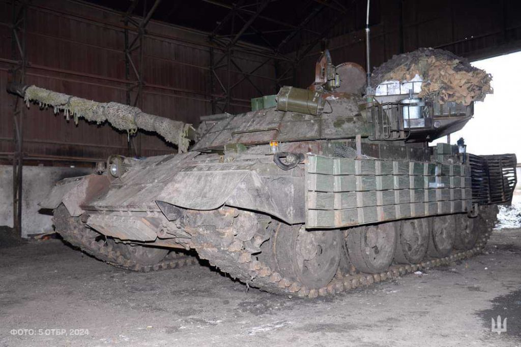 Переданий Словенією танк M-55S у складі 5 танкової бригади, березень 2024 року. Фото: 5 ОТБр.