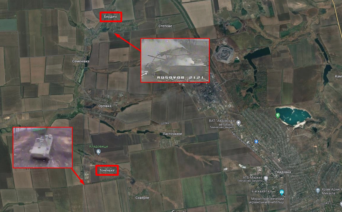 Місце знищення російських штурмовиків на мапі