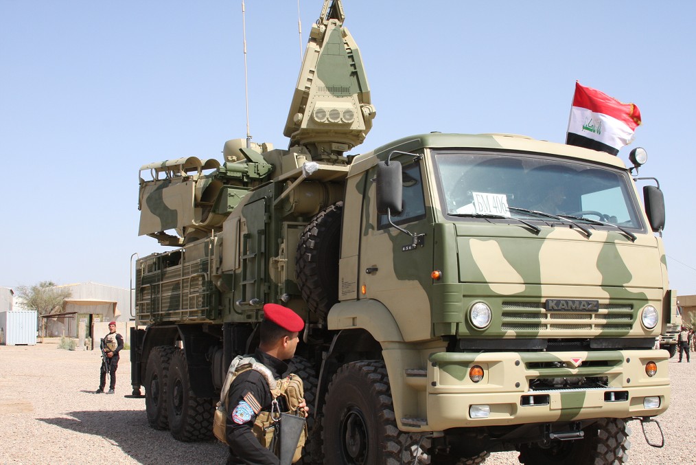 Зенітний комплекс "Панцирь-С1Э" на озброєнні ЗС Іраку, 2018 рік.