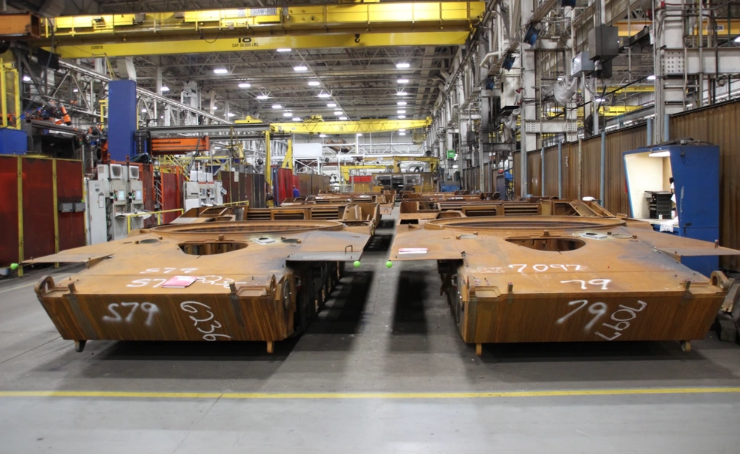 Корпуси M1 Abrams được thiết kế để xây dựng Trung tâm Sản xuất Hệ thống Chung-Lima. năm 2021. США. Người viết: Brian Hahn