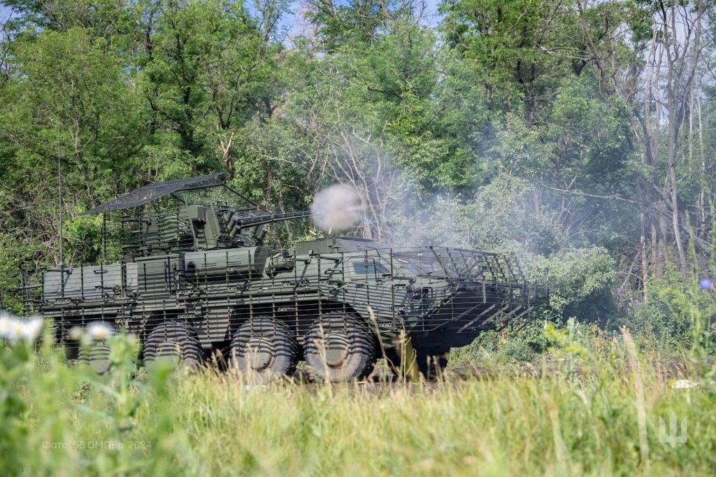 БТР-4Е на озброєнні 56 бригади ЗСУ, червень 2024 року. Фото: 56 ОМПБр.